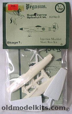 Pegasus 1/72 Supermarine Spiteful F.14 with Metal Details and Decals, 1001 plastic model kit